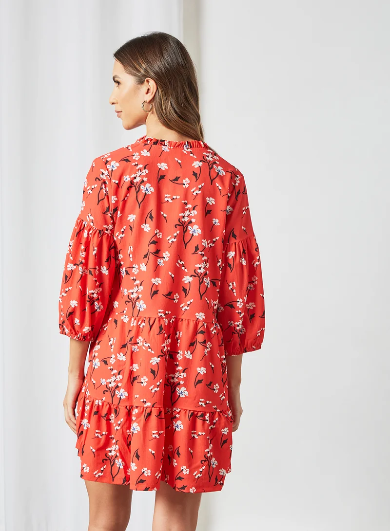 Sivvi x GenM Floral Print Mini Dress