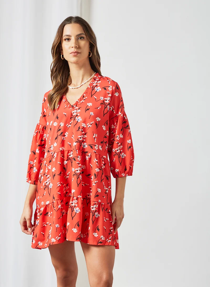 Sivvi x GenM Floral Print Mini Dress