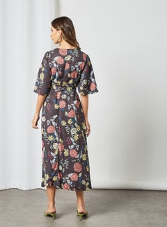 Sivvi x GenM Floral Print Wrap Dress Multicolour  - Image 2