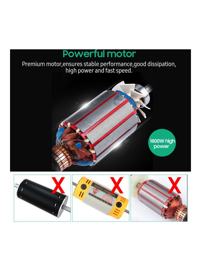 1800W Mini Table Saw Set Multicolour