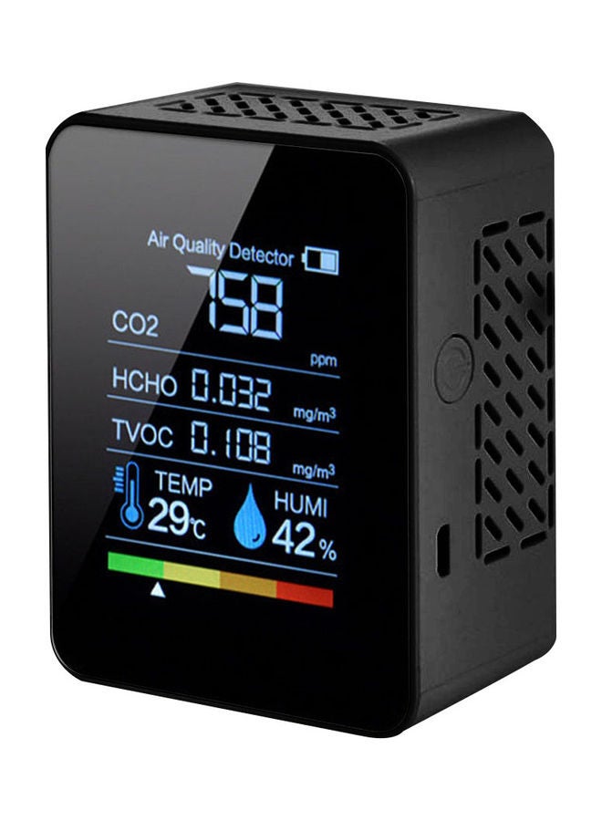 Multifunctional Air Quality Monitor Black