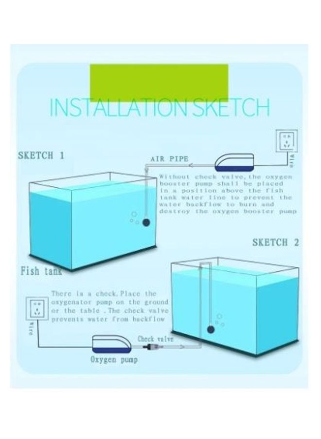 SOBO Mute Oxygen Increasing Pump For Fish Tank Black - Image 3