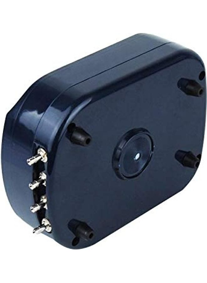 SOBO Classical 4 Ways Aquarium Air Pump Black 20cm - Image 2