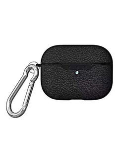 Generic Silicone Protective Case Cover For Apple AirPods Pro With Carabiner Black  - Image 2
