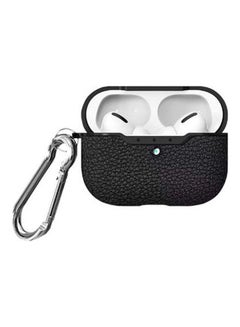Generic Silicone Protective Case Cover For Apple AirPods Pro With Carabiner Black  - Image 5