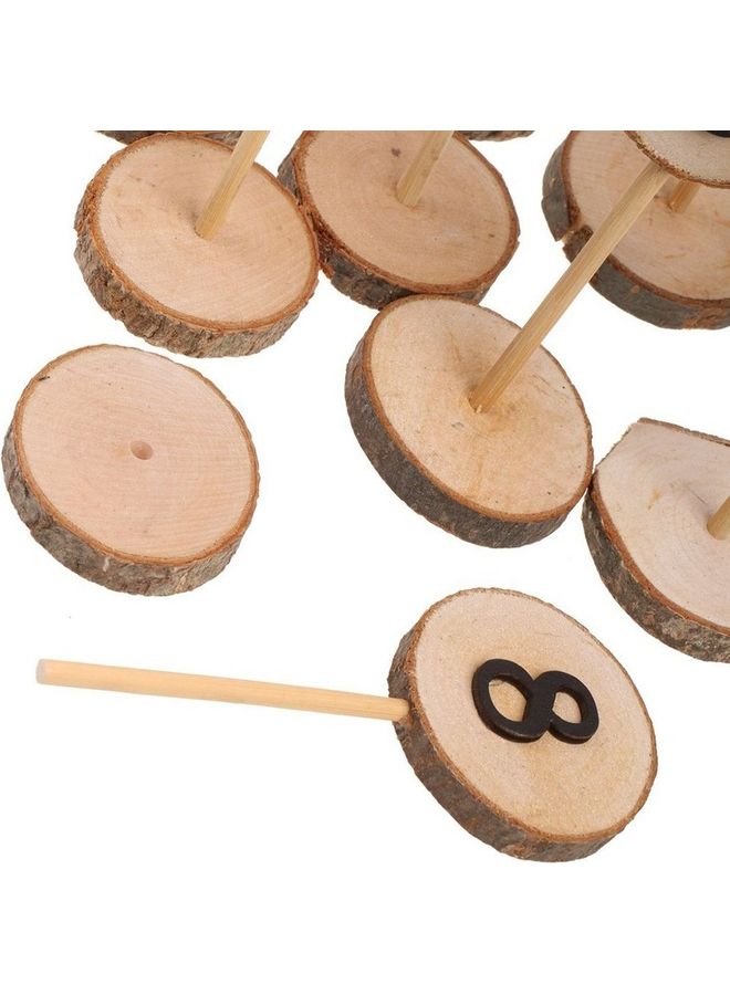 10-Piece Wooden Numbers for Wedding Tables  - Image 3