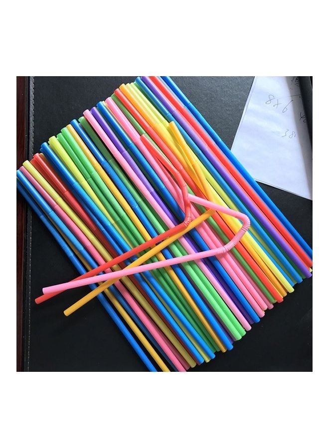 100-Piece Party Disposable Drinking Straws