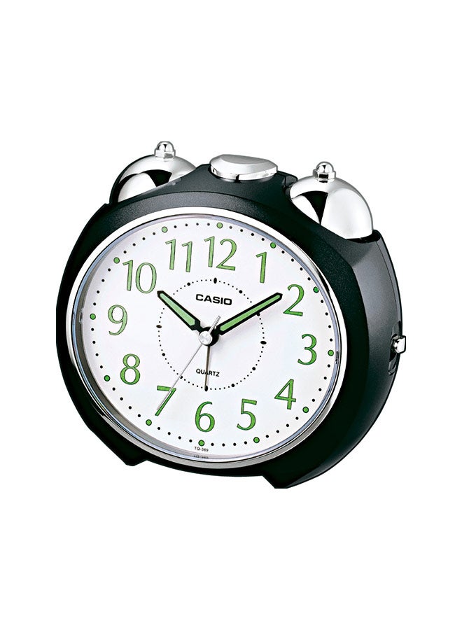 CASIO - Desk Analog Alarm Clock Black/Silver 13 x 11.6 x 9cm - Image 1