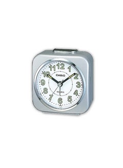 CASIO Square Shape Analog Alarm Clock Silver 3 x 8 x 8cm  - Image 3