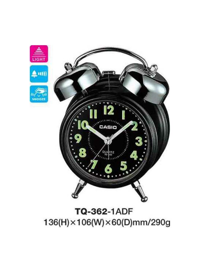 CASIO Table Alarm Clock Black/Silver/Green 13.6×10.6×6cm  - Image 3