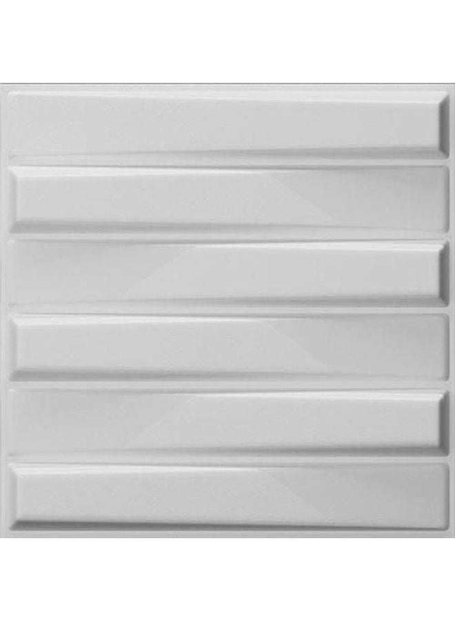 Generic - 3D Fiber Wall Panels Multi Square Type White 50 x 50cm - Image 1