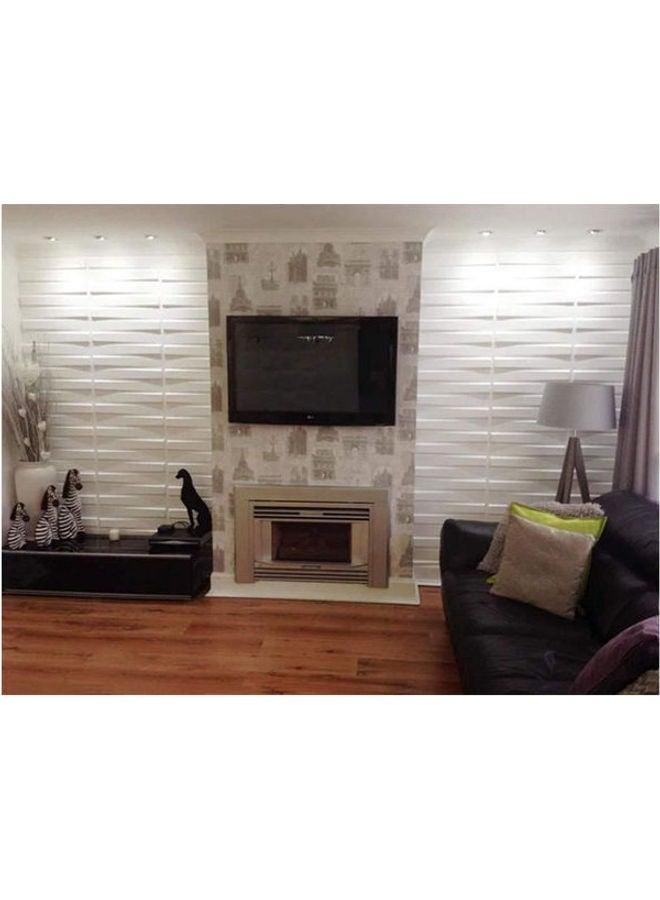Generic - 3D Fiber Wall Panels Multi Square Type White 50 x 50cm - Image 1