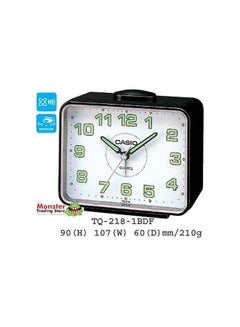 CASIO Table Analog Alarm Clock Black/Silver 10.7x9x6cm  - Image 4