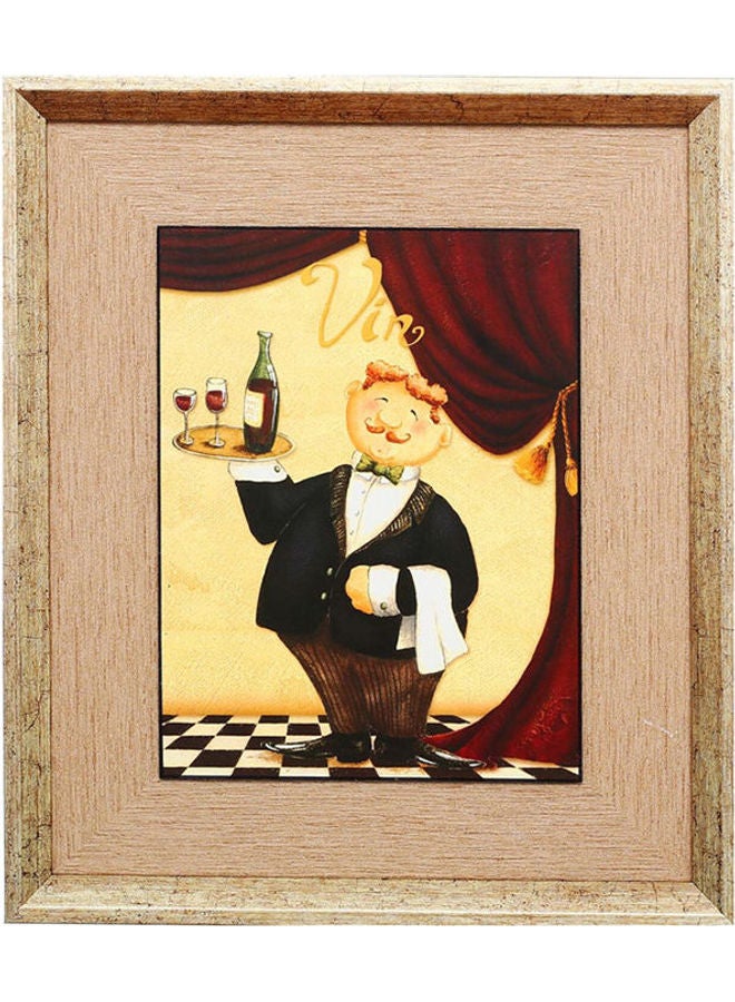 Wooden Tableau Modern And Kitchen Paintings Multicolour 38 x 32cm