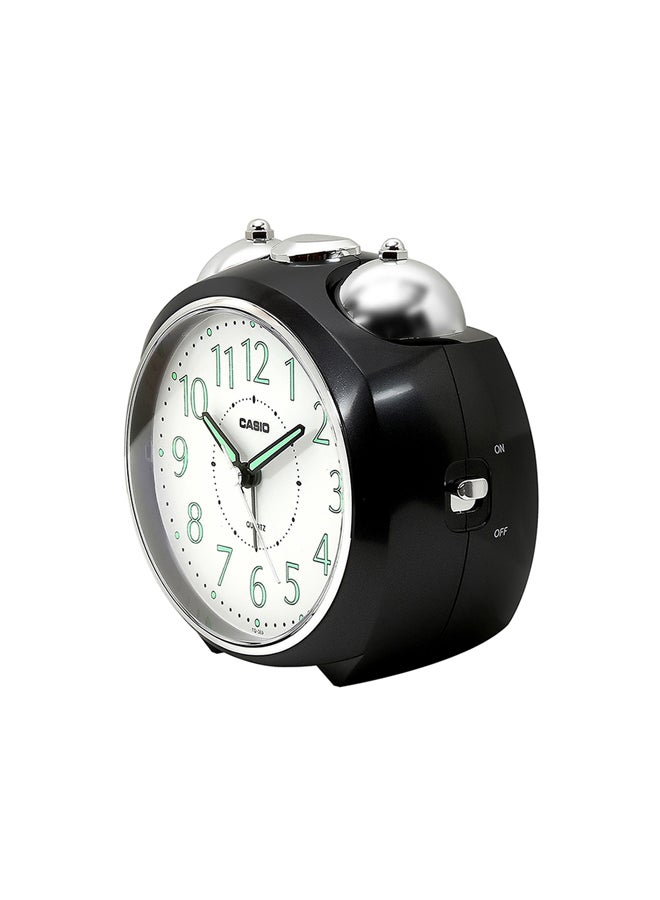 CASIO - Table Analog Alarm Clock Black/Silver 13x11.6x9cm - Image 1