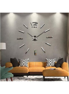 Generic Big Acrylic Mirror Wall Clock Brief Diy Quartz Watch Still Life Clocks Home Decoration Living Room Stickers Multicolour  - Image 2