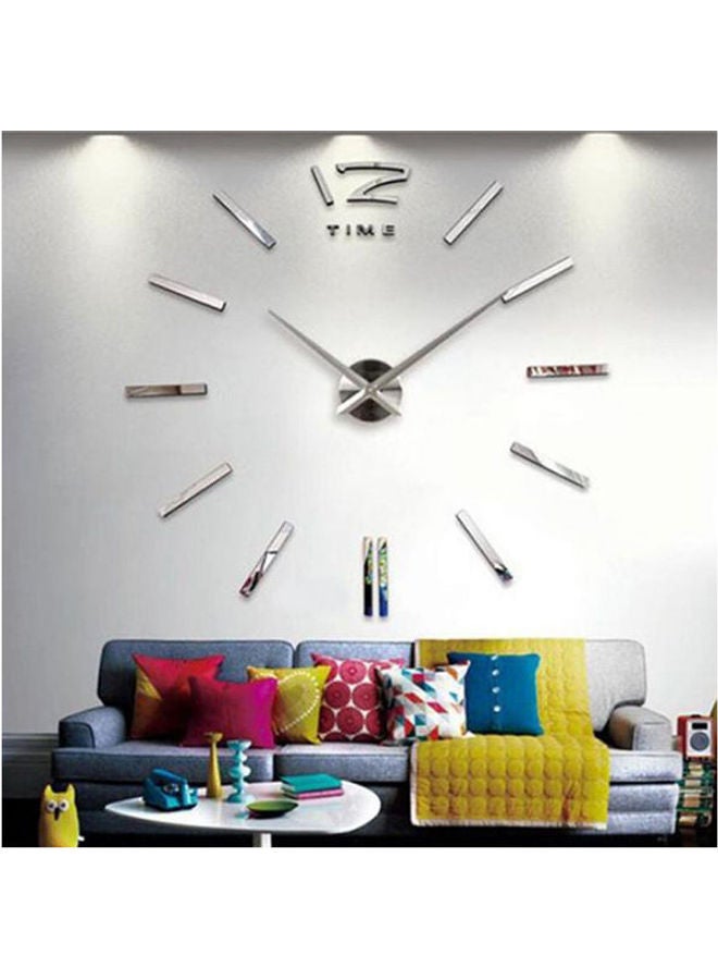 Diy Wall Clock Large Eva Mirror Wall Sticker Acrylic Creative Wall Silent Mural Clock Multicolour