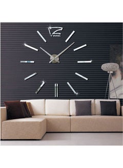 Generic Watch Wall Stickers Clocks Home Decoration Modern Diy 3D Acrylic Mirror Metal Multicolour  - Image 1