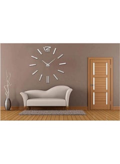 Generic Watch Wall Stickers Clocks Home Decoration Modern Diy 3D Acrylic Mirror Metal Multicolour  - Image 2