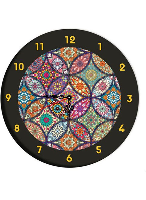 ساعة حائط Cl012D بعقارب متعدد الألوان