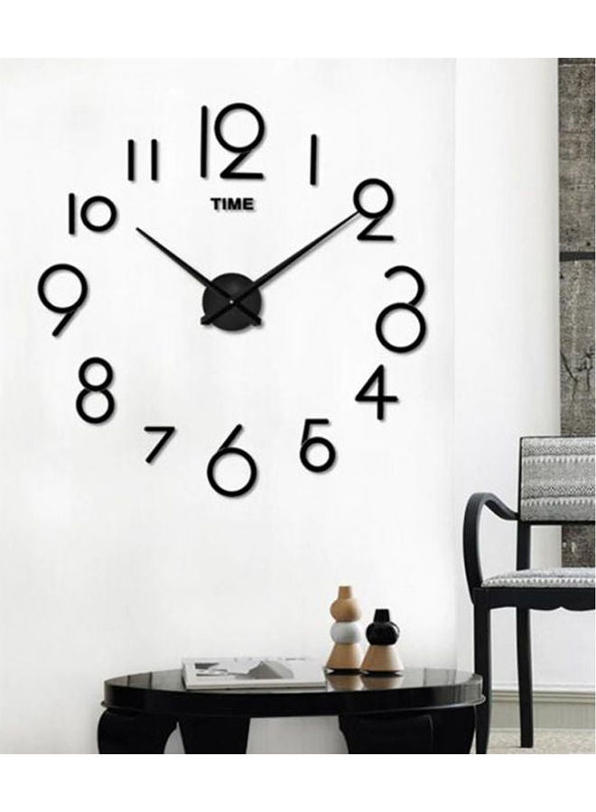 Stylish Large Numbers Diy Quartz 3D Clock Acrylic Sticker Multicolour