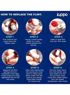 Zippo Pack Of 3 2406N Genuine Flints  - Image 3