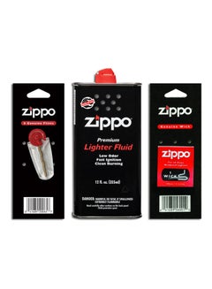 Lighter Fluid Flints And Wick Set
