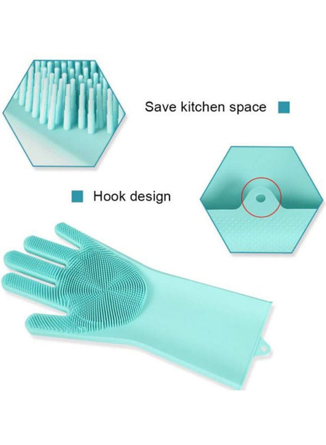 Magic Silicone Gloves Heat Resistant Blue  - Image 2
