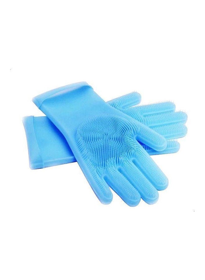 Generic - Magic Silicone Gloves Heat Resistant Blue - Image 1