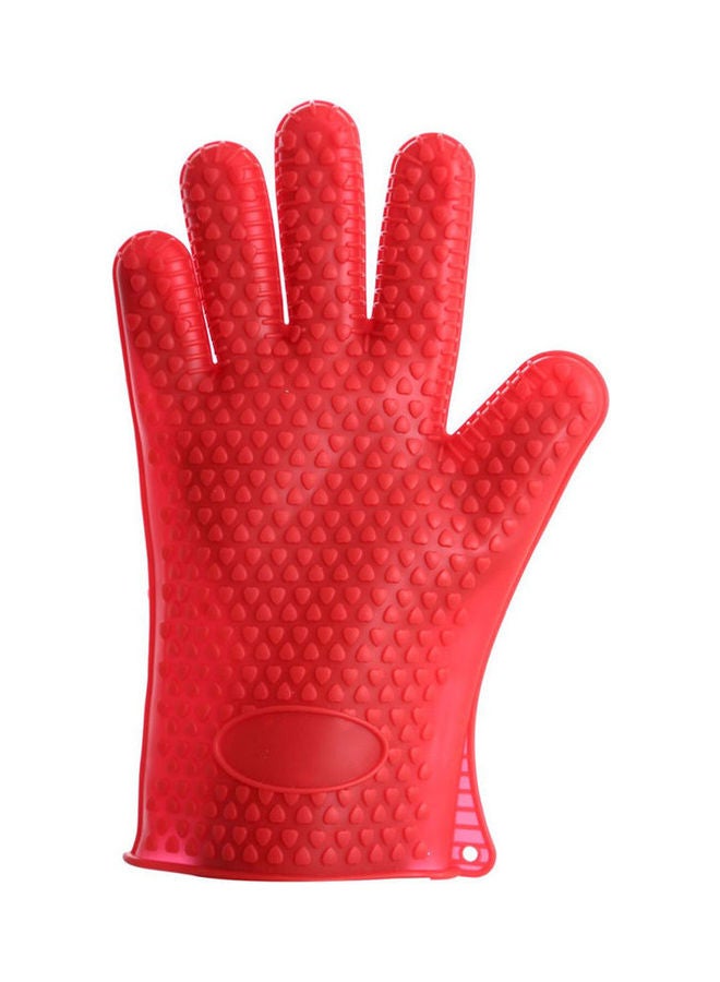 Silicon Gloves For Kitchen Red 