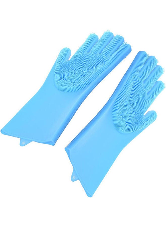 Silicone Cooking Gloves Blue  - Image 1