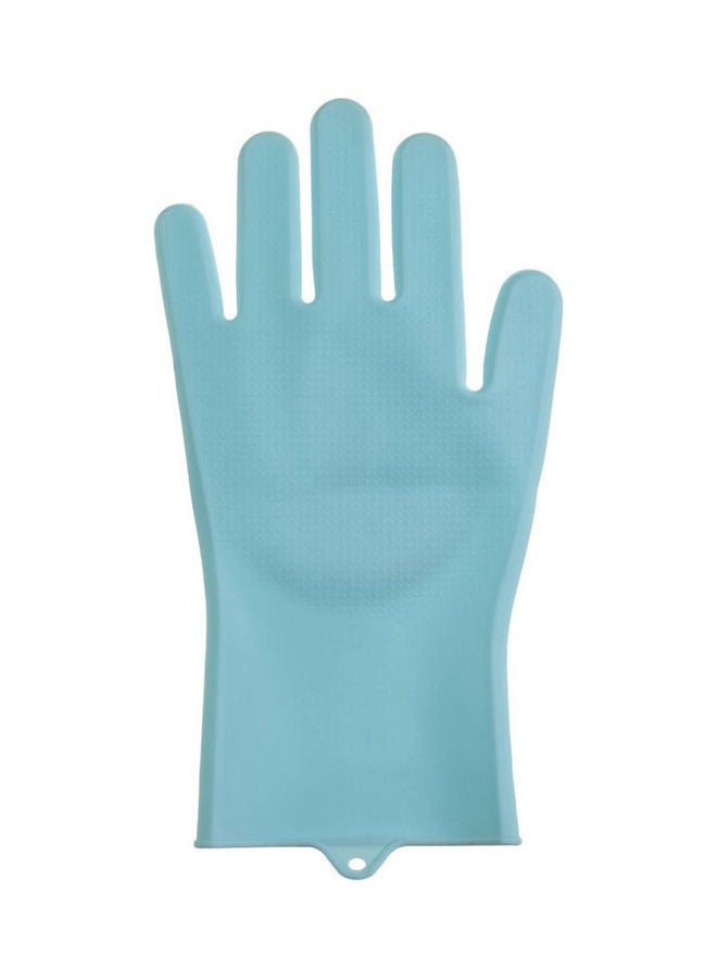Silicone Cleaning Gloves Turquoise  - Image 2