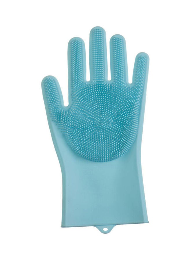 Silicone Cleaning Gloves Turquoise  - Image 1