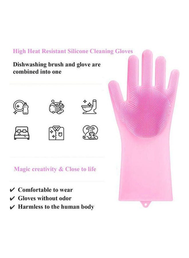 Magic Silicone Gloves Heat Resistant Pink  - Image 2