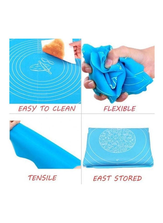 Silicone Baking Mat & Pizza Blue