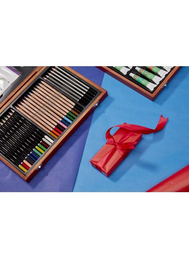 Derwent Academy Pencil Wooden Box Set Multicolour - Image 1