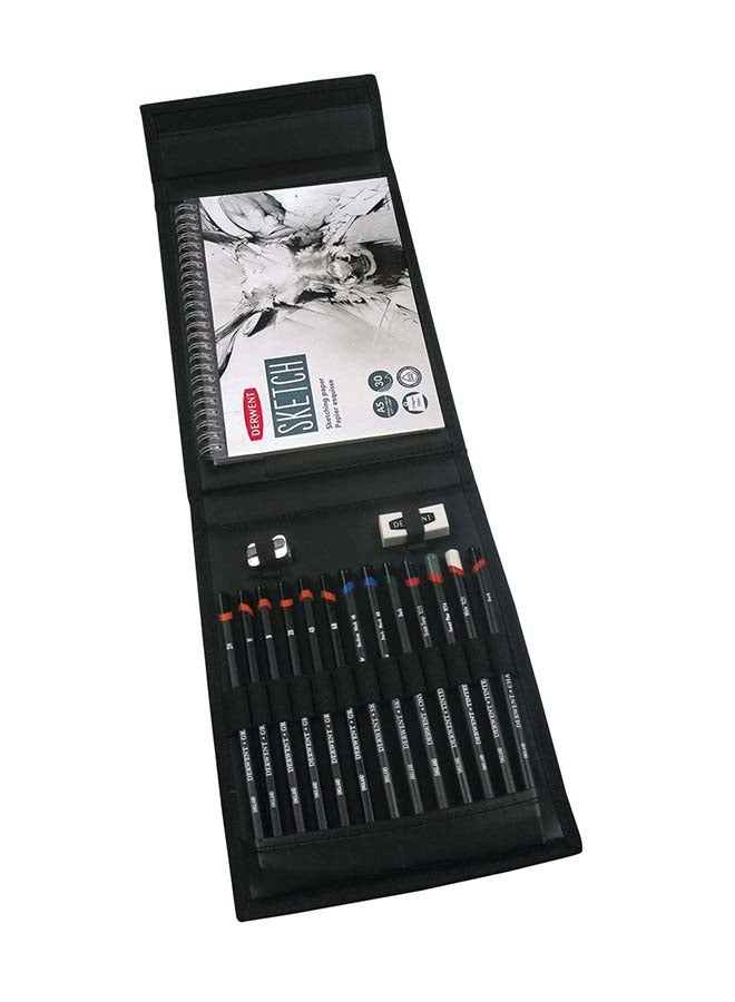 Derwent Sketching Wallet Black  - Image 1