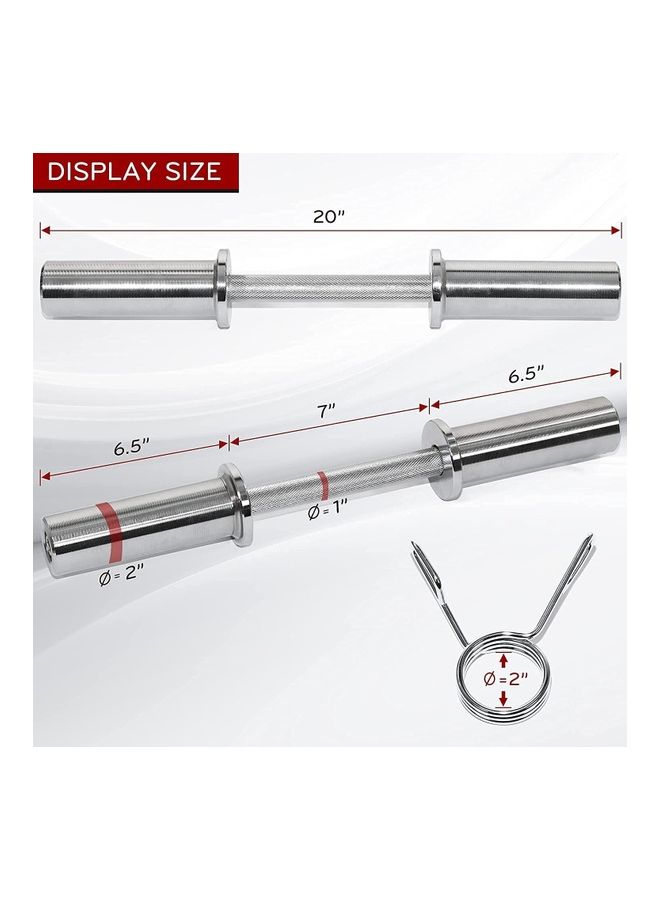 Max Strength - 2-Piece Olympic Dumbbell Bar Set - Image 1