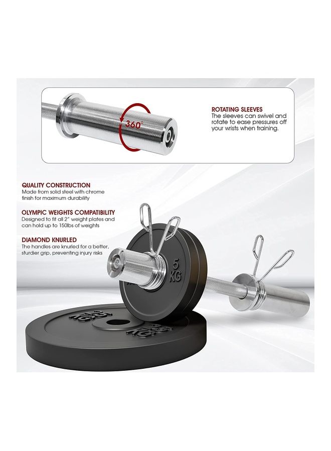Max Strength - 2-Piece Olympic Dumbbell Bar Set - Image 1