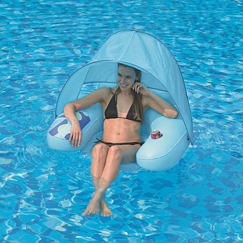 Jilong - Inflatable Pool Float Chair With Canopy 103X96X80cm - Image 1