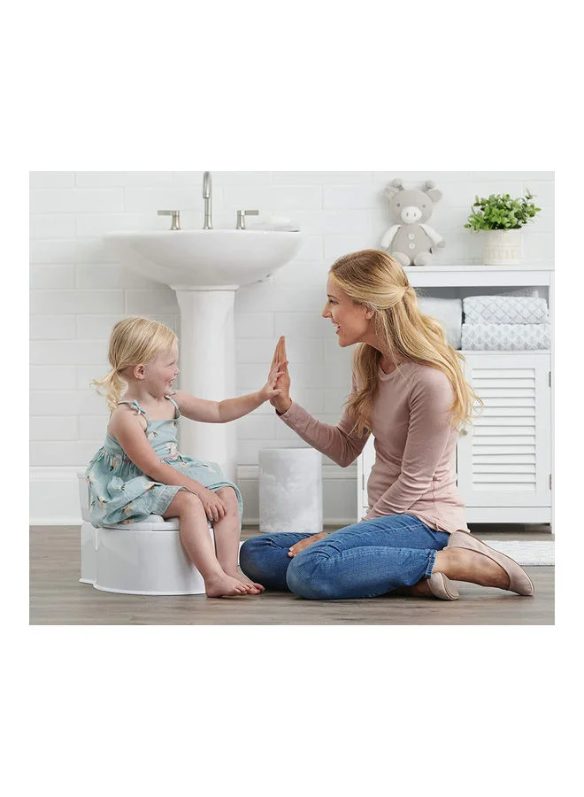 Regalo My Little Potty® Training Toilet for Toddlers | 43.2cm x 35.3cm x 26.2cm | Realistic Design with Flush Sound | Removable Seat & Bowl | Built-in Wipes Holder | Easy to Clean
