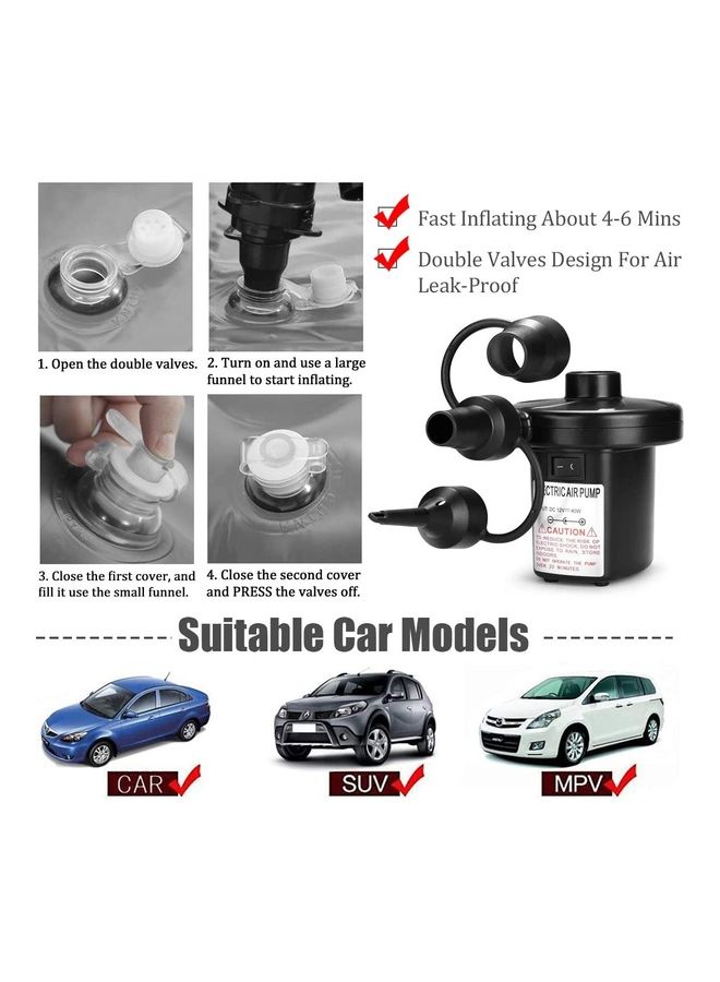 Generic Car Air Mattress Bed With Electric Air Pump  - Image 3