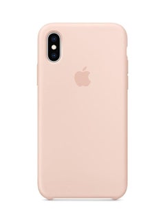 Iphone Xs Max ( Inch) Silicone Back Cover Case With  Logo Protective Backcover  Sand Pink