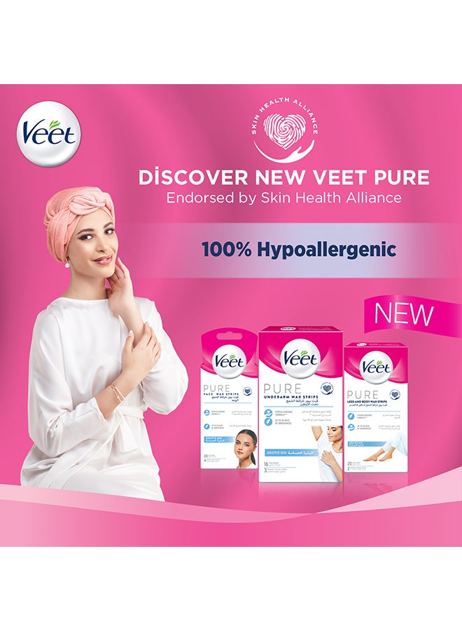 Veet - Pure Underarm Wax Strips 16 - Image 1
