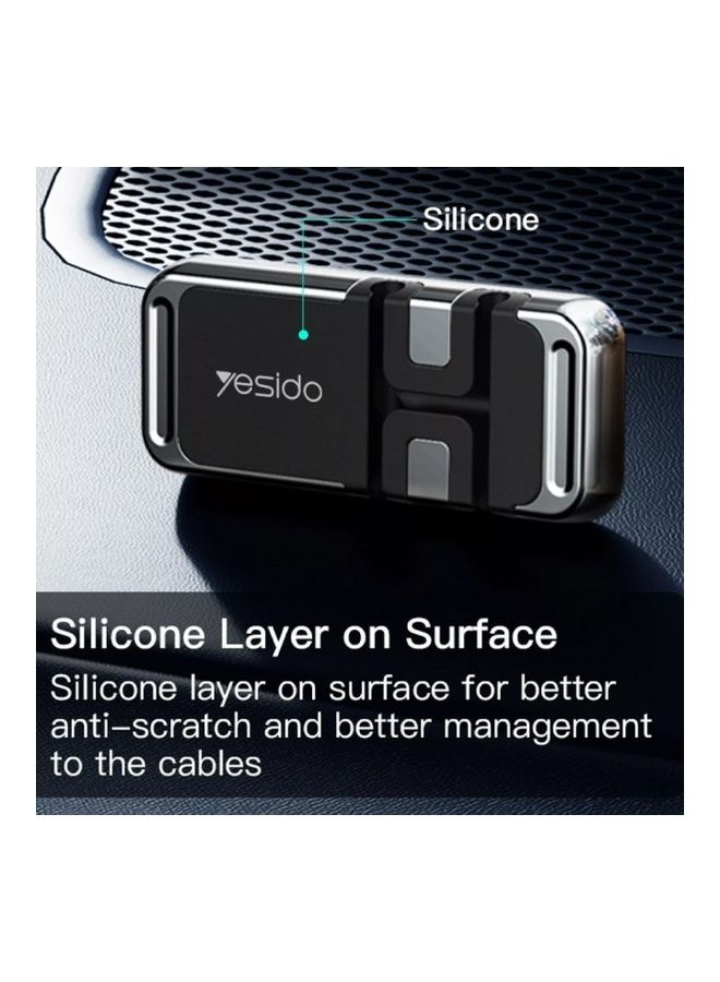 يسيدو حامل مغناطيسي للهاتف ومنظم للكابلات . أسود - Image 5
