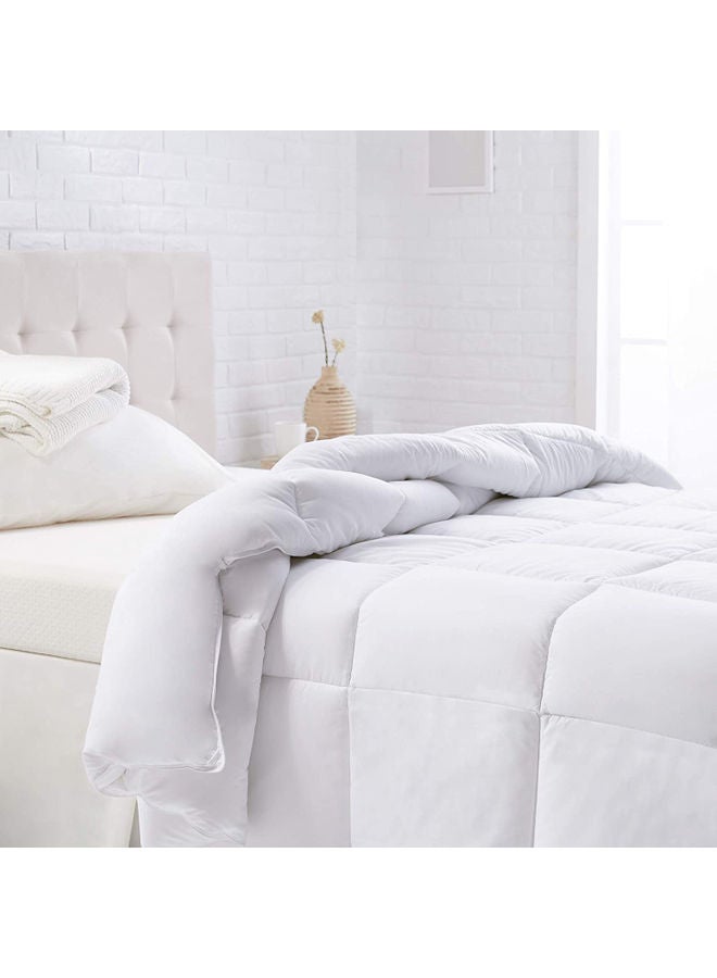 Sleep night 4-Piece Hotel Comforter Set-Single Size Cotton White 160 x 210cm - Image 4