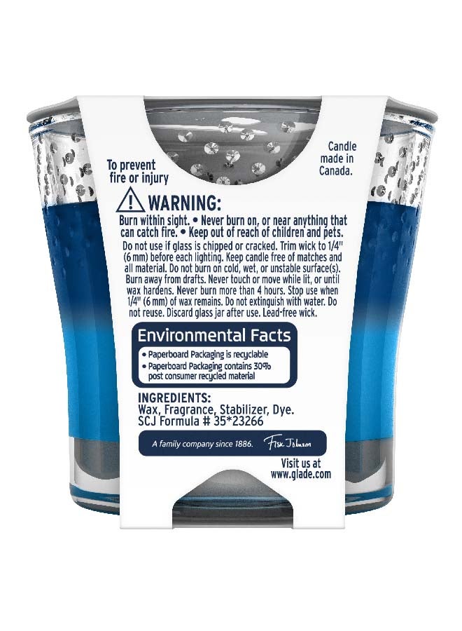 Glade Scented Candle Moonlit Walk Blue 3.4Oz  - Image 2
