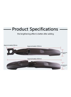 Generic 2-Piece Bicycle Rear Front Mudguard Set  - Image 3