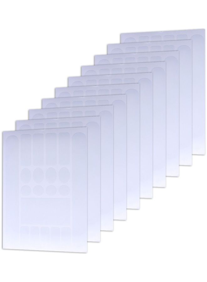 Generic 10-Piece Mountain Bike Frame Protective Film Decal Stickers Guard Set 