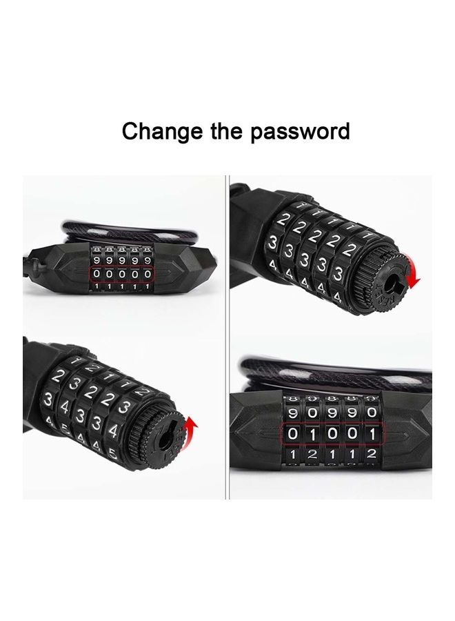 Generic Bicycle Five Digit Code Transparent Lock  - Image 2